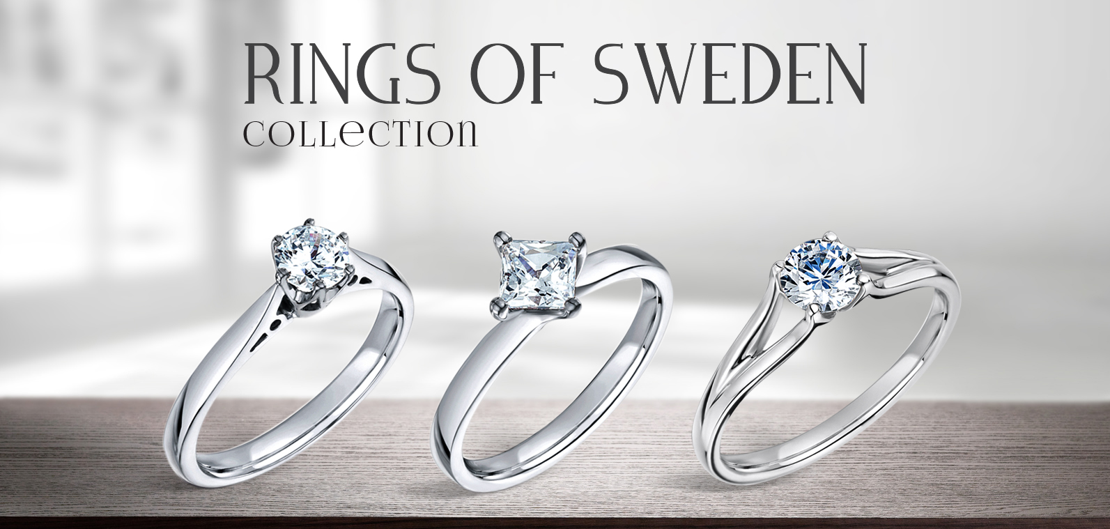 solitärringar rings of sweden collection vigselringar förlovningsringar