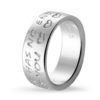 silver message ring