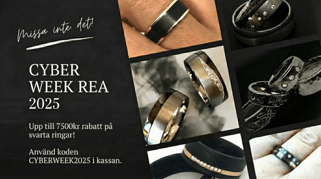 Kärlek är att låta varandra vara unika. Vi på Rings of Sweden älskar tanken på att vigselringar inte måste vara identiska tvillingar. Kanske drömmer den ena om gnistrande diamanter i rött guld, medan den andra vill ha den råa, tekniska känslan av kolfiber eller tyngden i tantal?