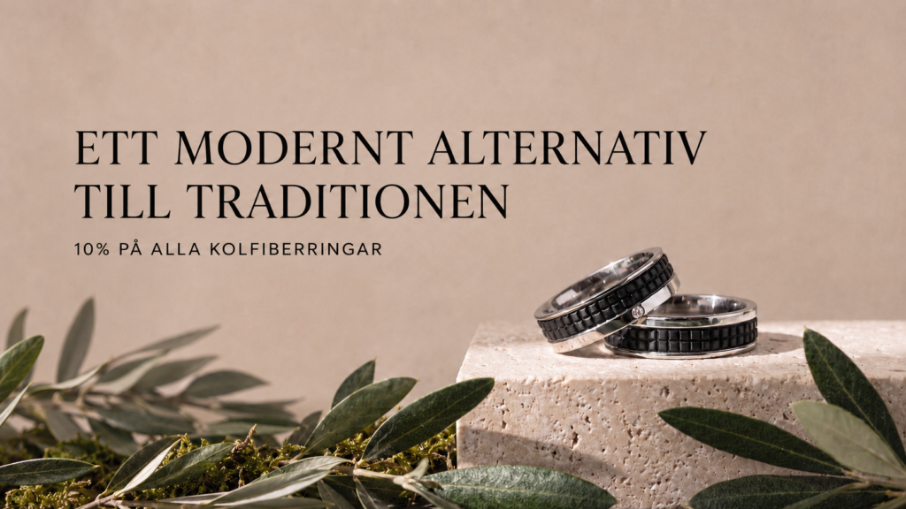 Kärlek är att låta varandra vara unika. Vi på Rings of Sweden älskar tanken på att vigselringar inte måste vara identiska tvillingar. Kanske drömmer den ena om gnistrande diamanter i rött guld, medan den andra vill ha den råa, tekniska känslan av kolfiber eller tyngden i tantal?