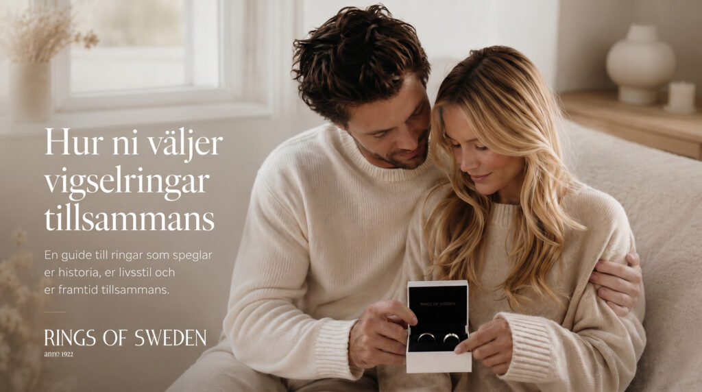 Kärlek är att låta varandra vara unika. Vi på Rings of Sweden älskar tanken på att vigselringar inte måste vara identiska tvillingar. Kanske drömmer den ena om gnistrande diamanter i rött guld, medan den andra vill ha den råa, tekniska känslan av kolfiber eller tyngden i tantal?