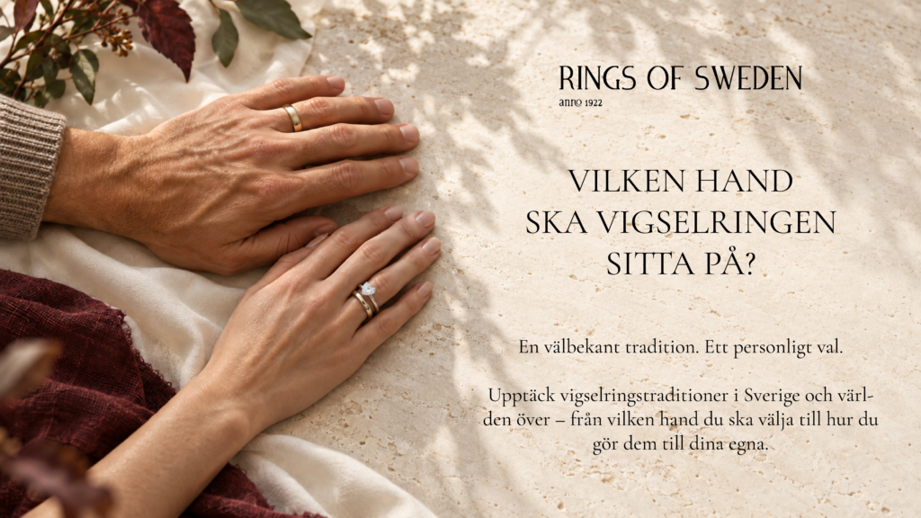 Vänster eller höger hand? Vigselringens placering omgärdas av både traditioner och personliga val. Upptäck vad som gäller i Sverige och världen över, och hitta det sätt att bära era ringar som passar just er unika kärlekshistoria.